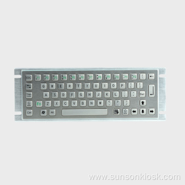 Braille Metal Keyboard with Touch Pad